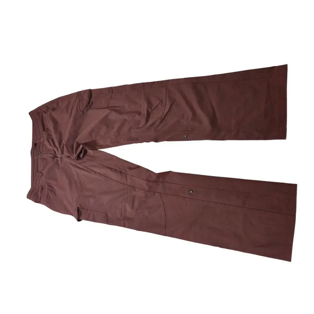 KUHL Women’s Rust Solid Cargo Pants w/ Pockets Button-Zip Closure Size 10